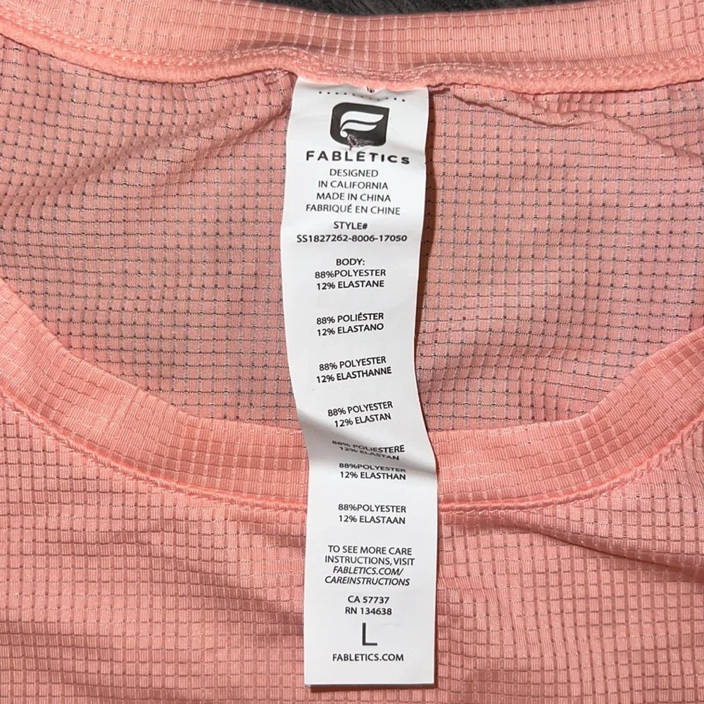 Fabletics Cashel Short-Sleeve Tee L - Picture 5 of 6